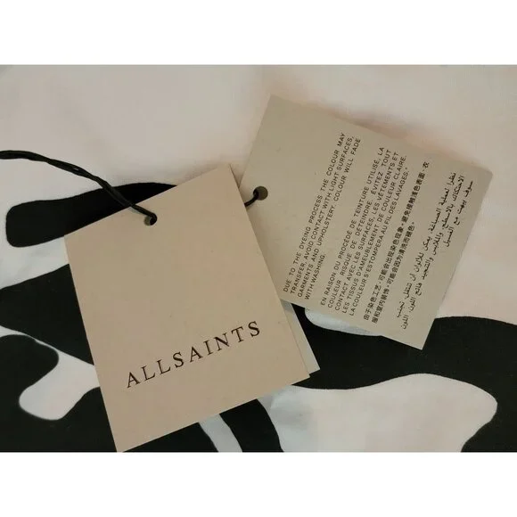 AllSaints London White Canvas Orlando Tote Bag - Picture 6 of 7